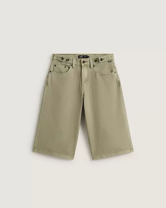 Cinched Check5 BaggyShorts VANS Beige HERO