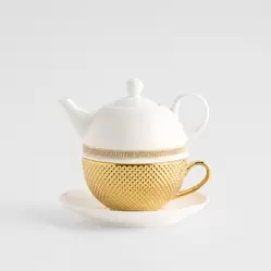 Czajniczek Z Filiżanką Glamtis gold