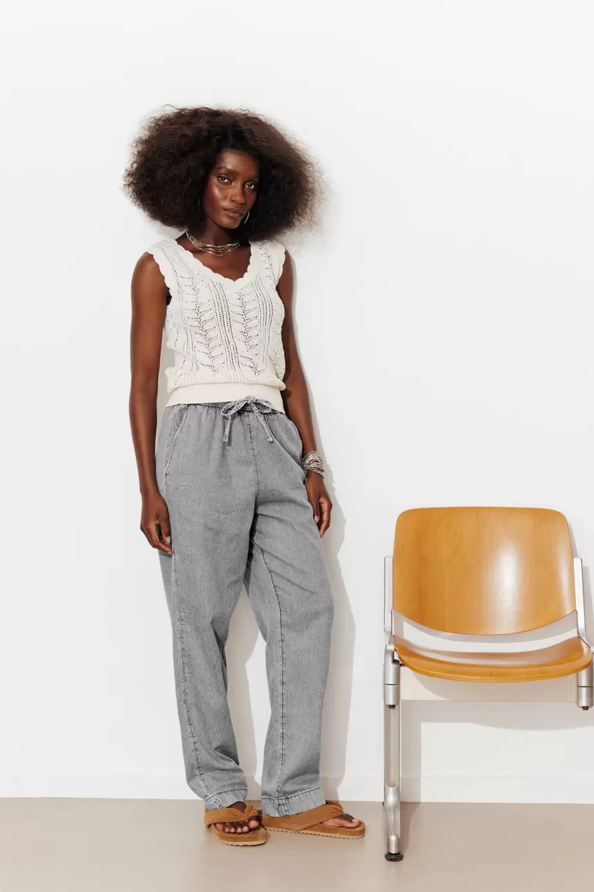 Jeansowe spodnie dresowe