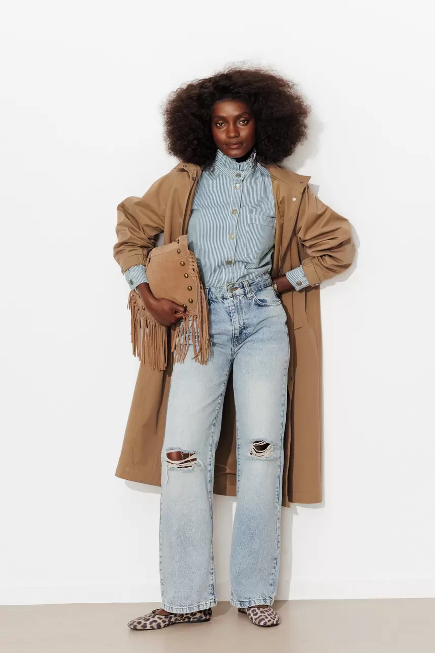 Damska koszula z płótna