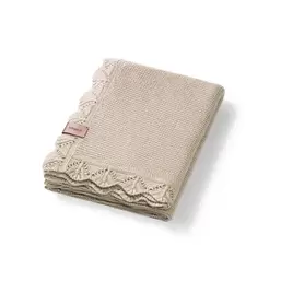 , kocyk bambusowy, jasny beż, 75x100 cm