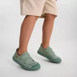 , Trampki dziecięce, zielone, Zdrowa Stopa, podeszwa Barefoot