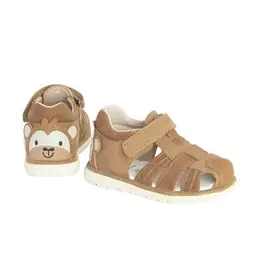 , Sandały chłopięce, pachnące, brązowe, Zdrowa Stopa