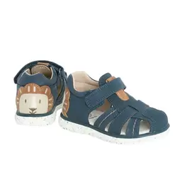 , Sandały chłopięce, pachnące, granatowe, Zdrowa Stopa