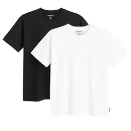 T-shirt z bawełny czesanej 2-pack