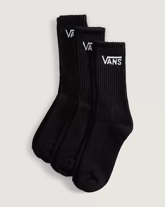 Classic Crew Socken 3 Paar VANS Schwarz HERO