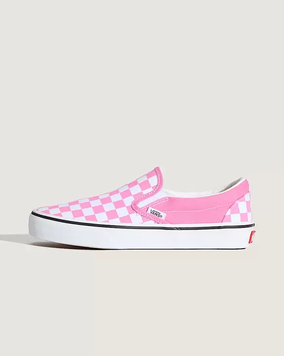 Classic SlipOn Checkerboard Schuhe VANS Rosa HERO