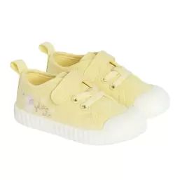 , Trampki dziewczęce, żółte, Zdrowa Stopa, podeszwa Barefoot