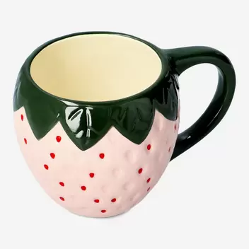 Różowy kubek-truskawka - 350 ml