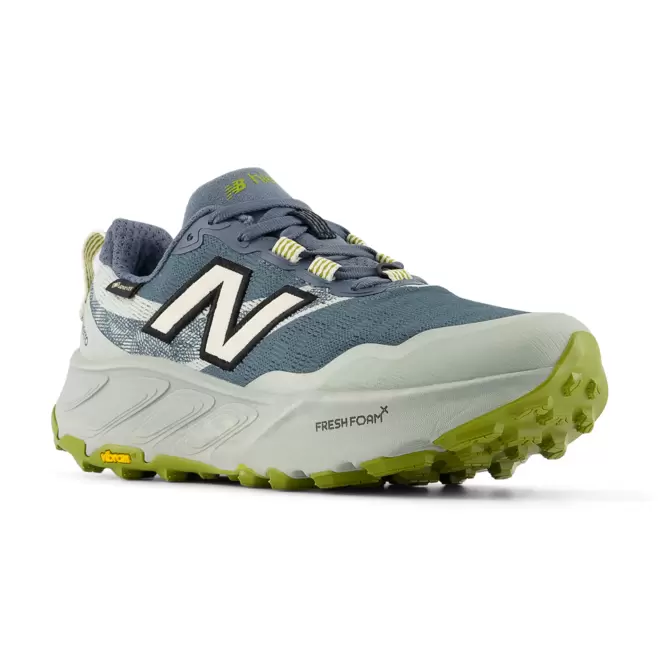 Buty damskie New Balance Fresh Foam X Hierro Gore-Tex v9 WHIG643 – niebieskie