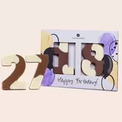 Czekoladowe cyfry na urodziny