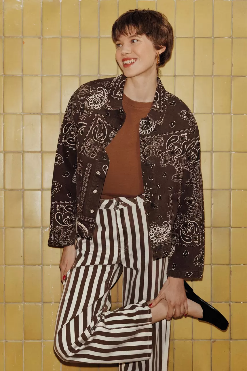 Kurtka z płótna bandany