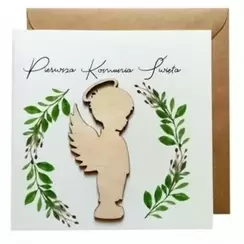 PapiernikKartka Pierwsza Komunia Święta