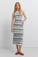 Vestido pointelle halter