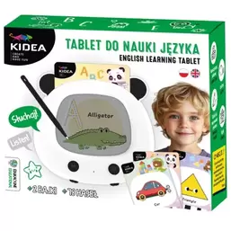 , Tablet do nauki języka angielskiego, biały