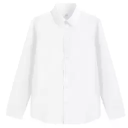 , Koszula chłopięca z długim rękawem, biała
