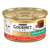Gourmet Gold Savoury Cake wołowina w pomidorach 85g