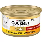 Gourmet Gold kurczak z wątróbką w sosie 85g