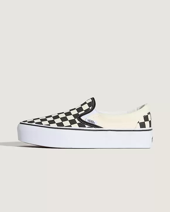 SlipOn Plateauschuhe VANS SchwarzWei HERO