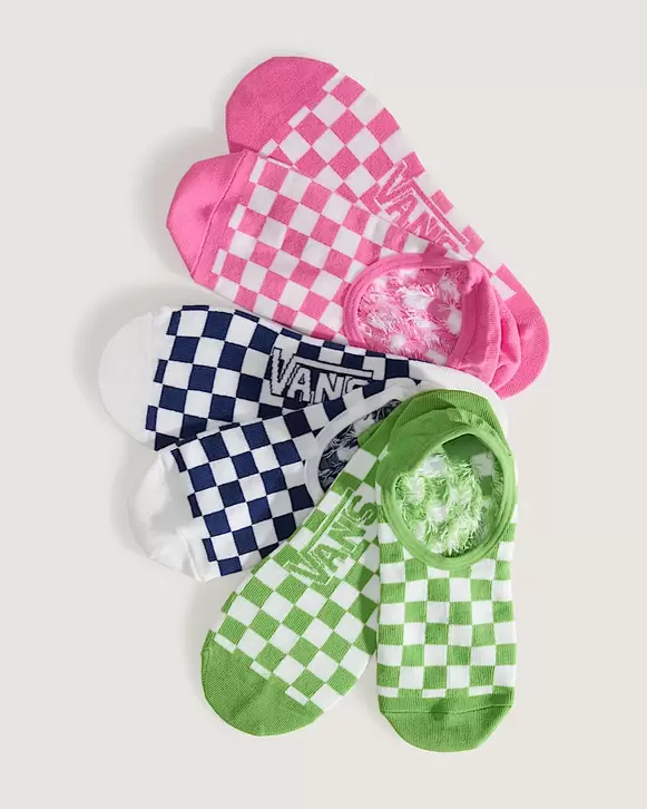 Ticker Canoodle Checkerboard Socken 3 Paar VANS Rosa HERO
