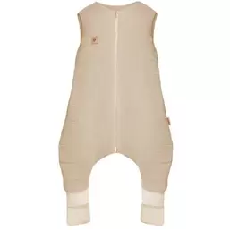 , Malaga, śpiworek do spania z nogawkami, muślinowy, TOG 1.5, beige, 1-2l
