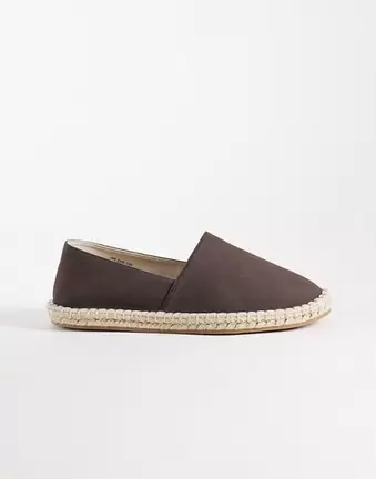 ASOS DESIGN – Brązowe klapki espadryle