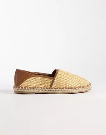 ASOS DESIGN – Espadryle z rafii w naturalnym odcieniu