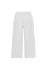 BASIC STRAIGHT-LEG PLUSH TROUSERS WITH ADJUSTABLE HEM