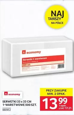 Serwetki 33 x 33 CM 1-warstwowe 500 SZT.