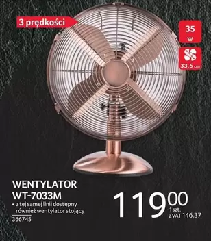 WENTYLATOR WT-7033M