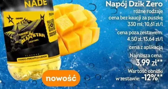 Napój Dzik Zero