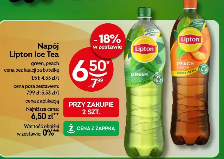Lipton Ice Tea green, peach
