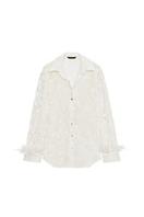 EMBROIDERED FEATHER SHIRT