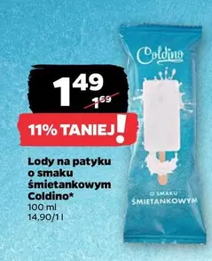 Lody na patyku o smaku śmietankowym