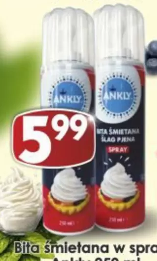 Bita śmietana w spray