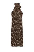 POLKA DOT MIDI DRESS WITH BOW