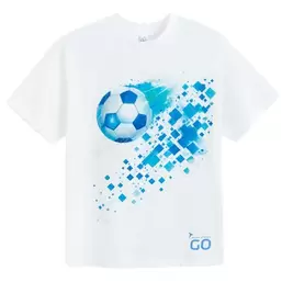 , T-shirt chłopięcy, biały