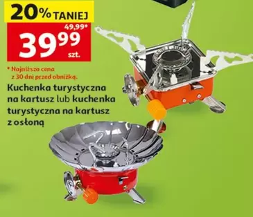 Kuchenka turystyczna na kartusz lub kuchenka turystyczna na kartusz z osłoną