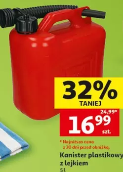 Kanister plastikowy z lejkiem