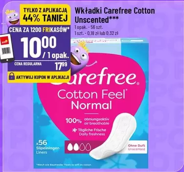 Wkładki Carefree Cotton Unscented