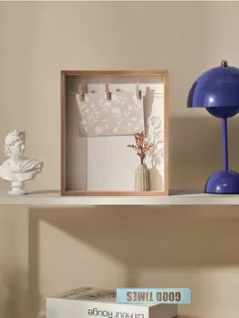 Dekoracyjna ramka na zdjęcia z klipsami