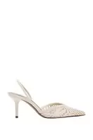 HEELED SHOES WITH PERFORATED TOP