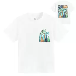 , T-shirt chłopięcy, biały
