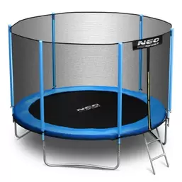 , trampolina ogrodowa z siatką zewnętrzną i drabinką, 6ft/183 cm