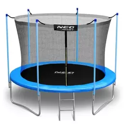 , trampolina ogrodowa z siatką wewnętrzną i drabinką, 6ft/183 cm