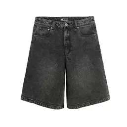 Jeansowe bermudy unisex o kroju baggy