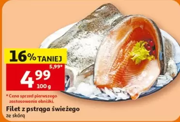 Filet z pstraga świeżego ze skórą