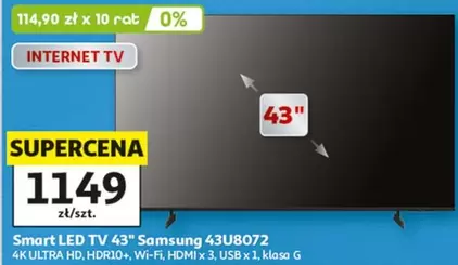 Smart LED TV 43" 43U8072