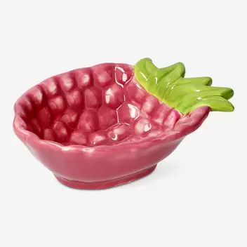 Różowa ceramiczna miska na maliny...