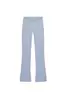 WASHED-EFFECT FLARE TROUSERS